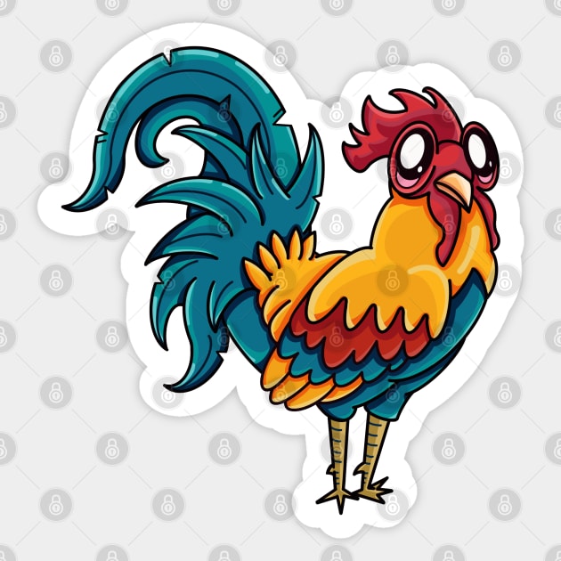 Kawaii Lil' Gallo Sticker by papajohn41690